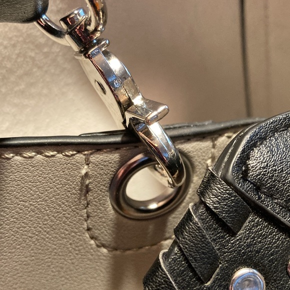 Tote. CO LAB Leather Hobo roomy tote with studded strap - Picture 7 of 11